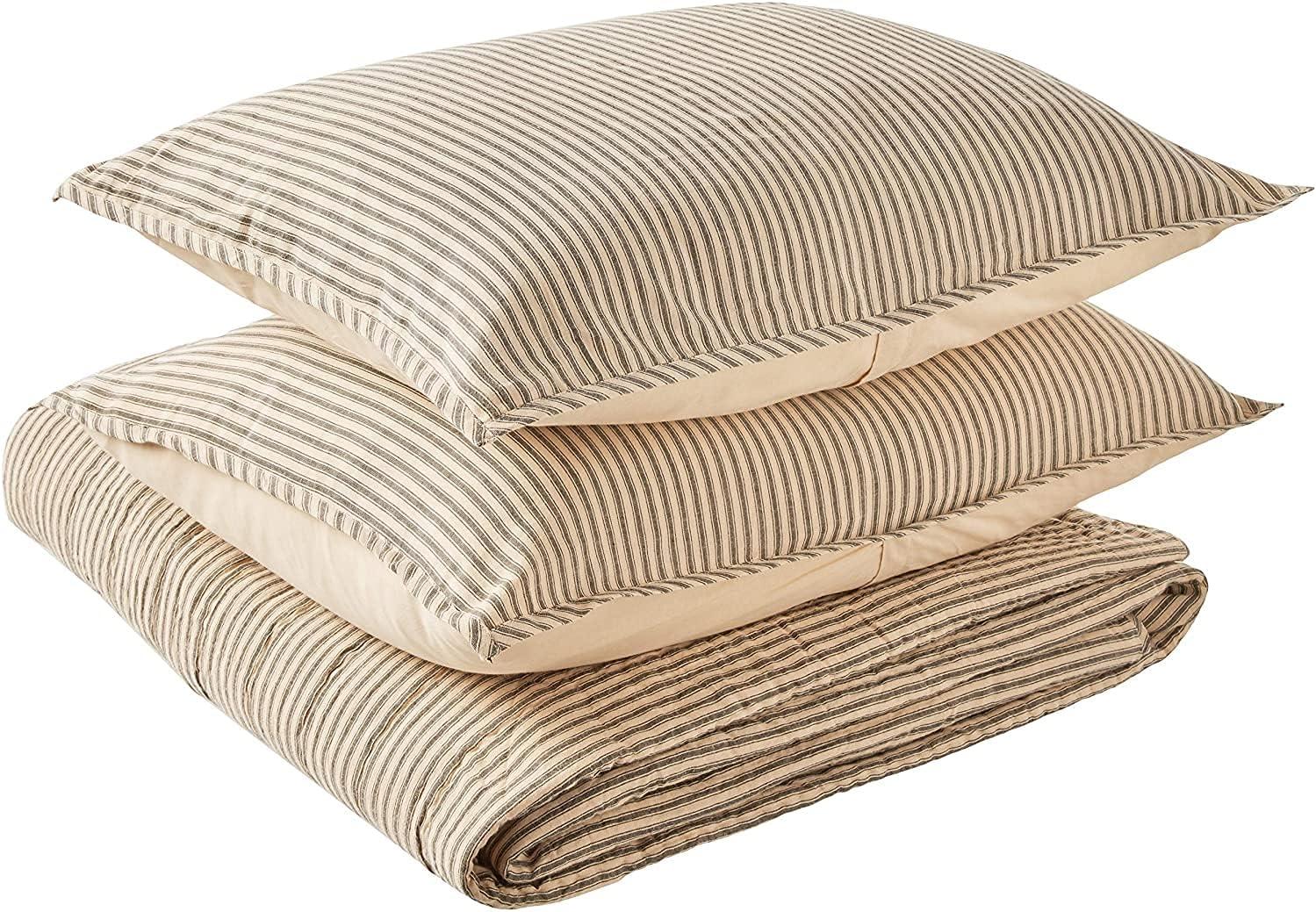 Sawyer Mill Cotton Striped Coverlet Set