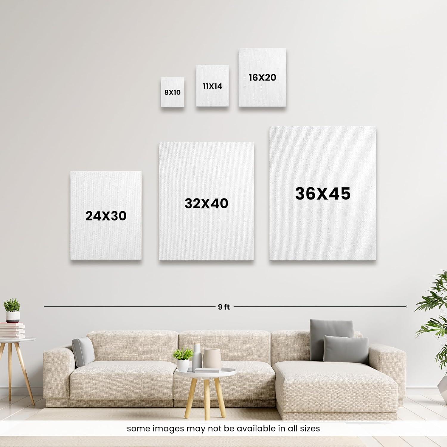 CANVAS ON DEMAND Staff Meeting Canvas Wall Art Print by Victoria Wilson Schultz, Contemporary, Home Decor, Horse, Cattle Artwork, 16"x20"