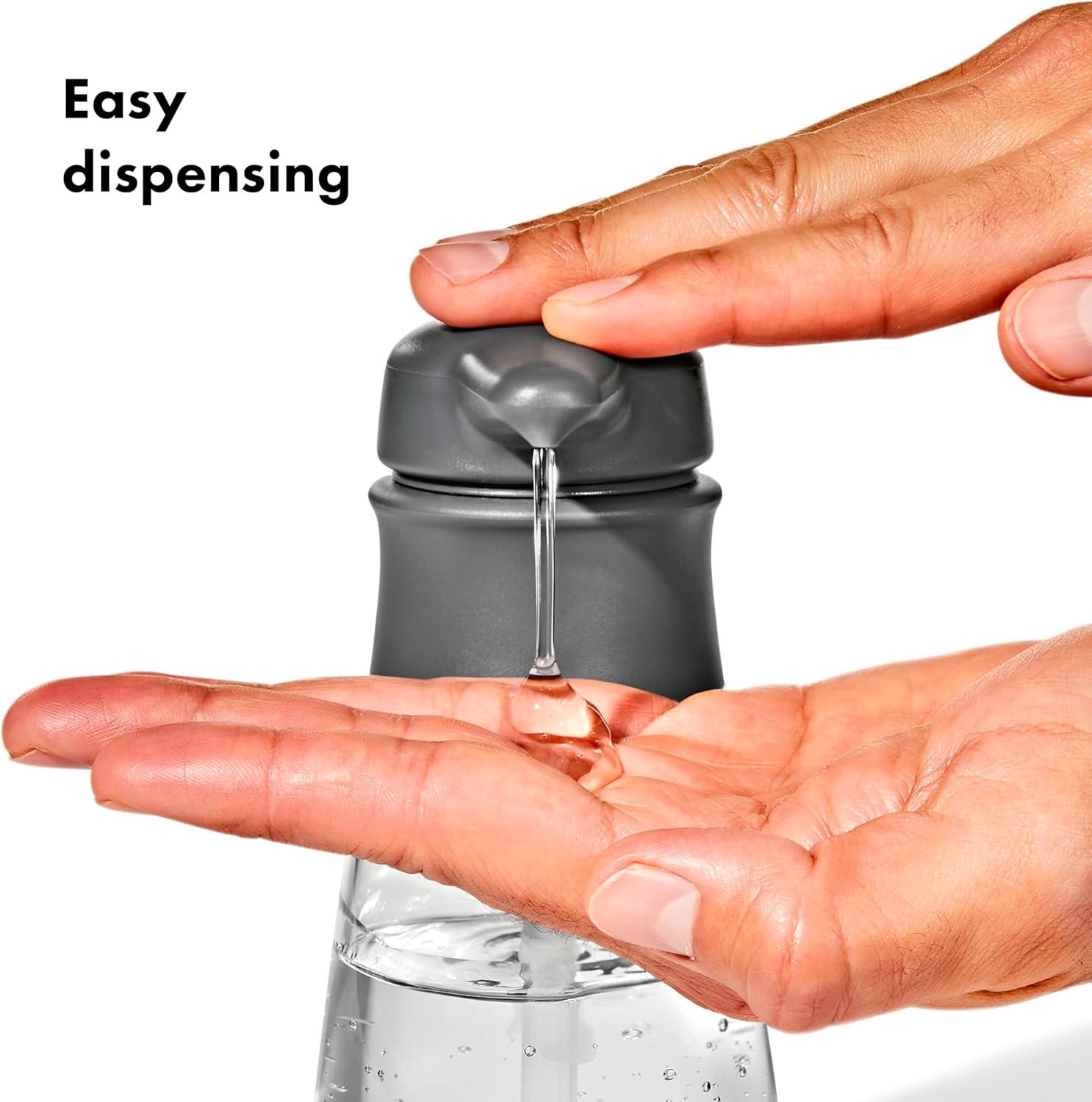 Gray and Clear 10 oz Foaming Soap Dispenser