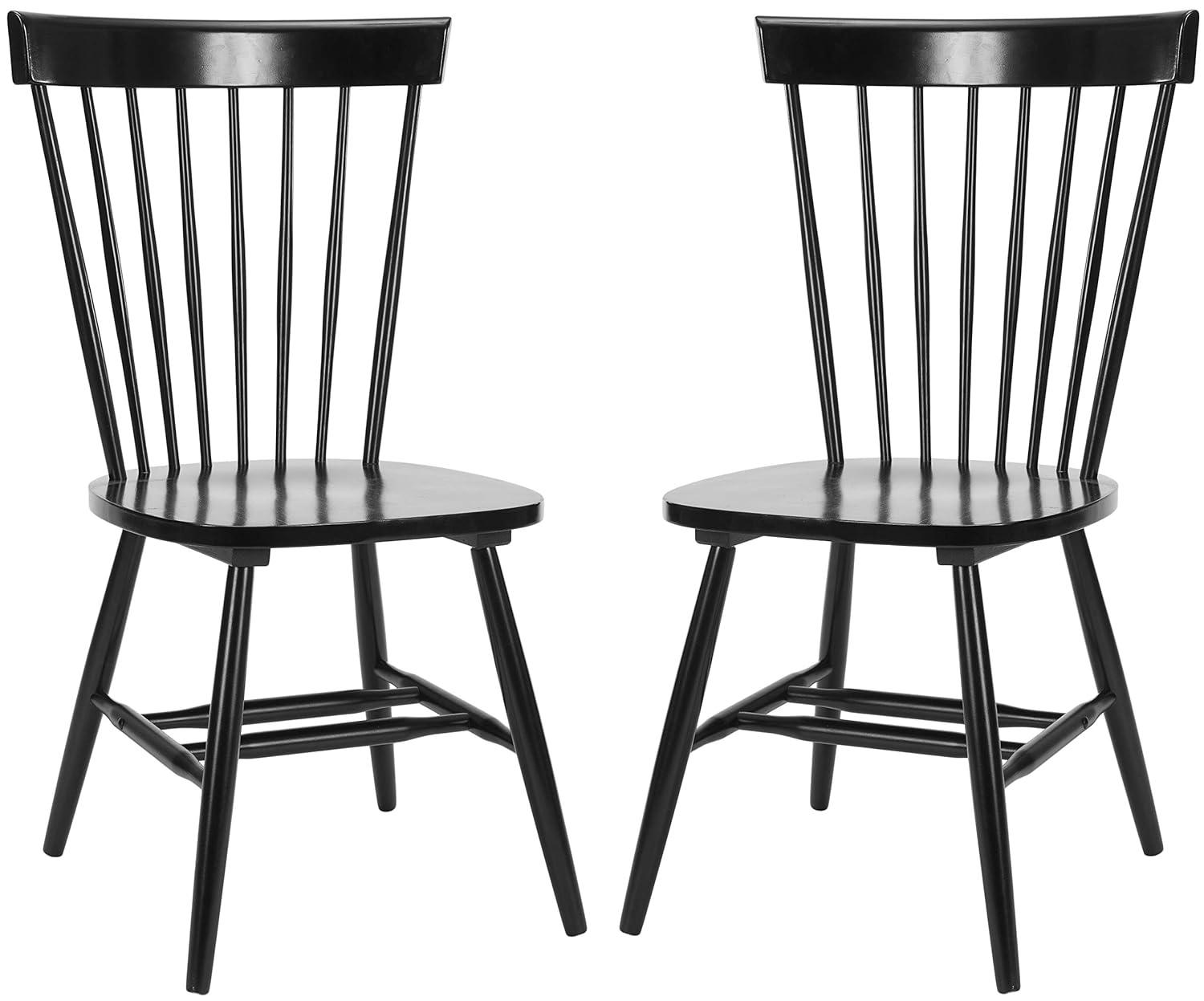 Ophelia & Co. Parker Spindle Windsor Set Of 2 Dining Chair, Black