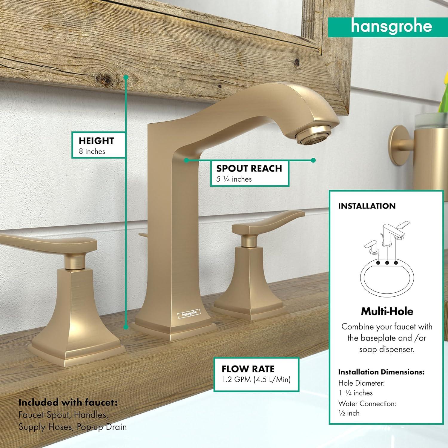 Metropol Classic Widespread Bathroom Faucet