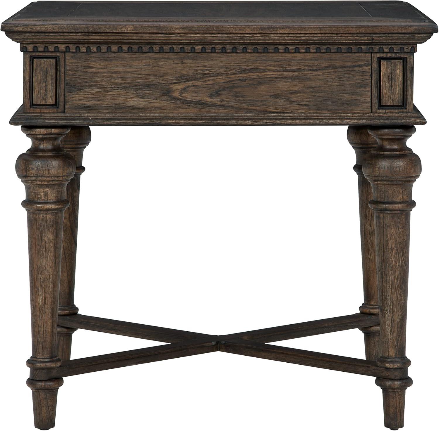 Hekman 25404 End Table W/ Drawer Wellington Java