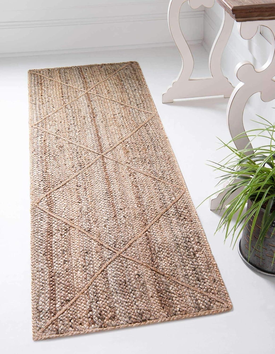 Unique Loom Braided Jute Area Rug