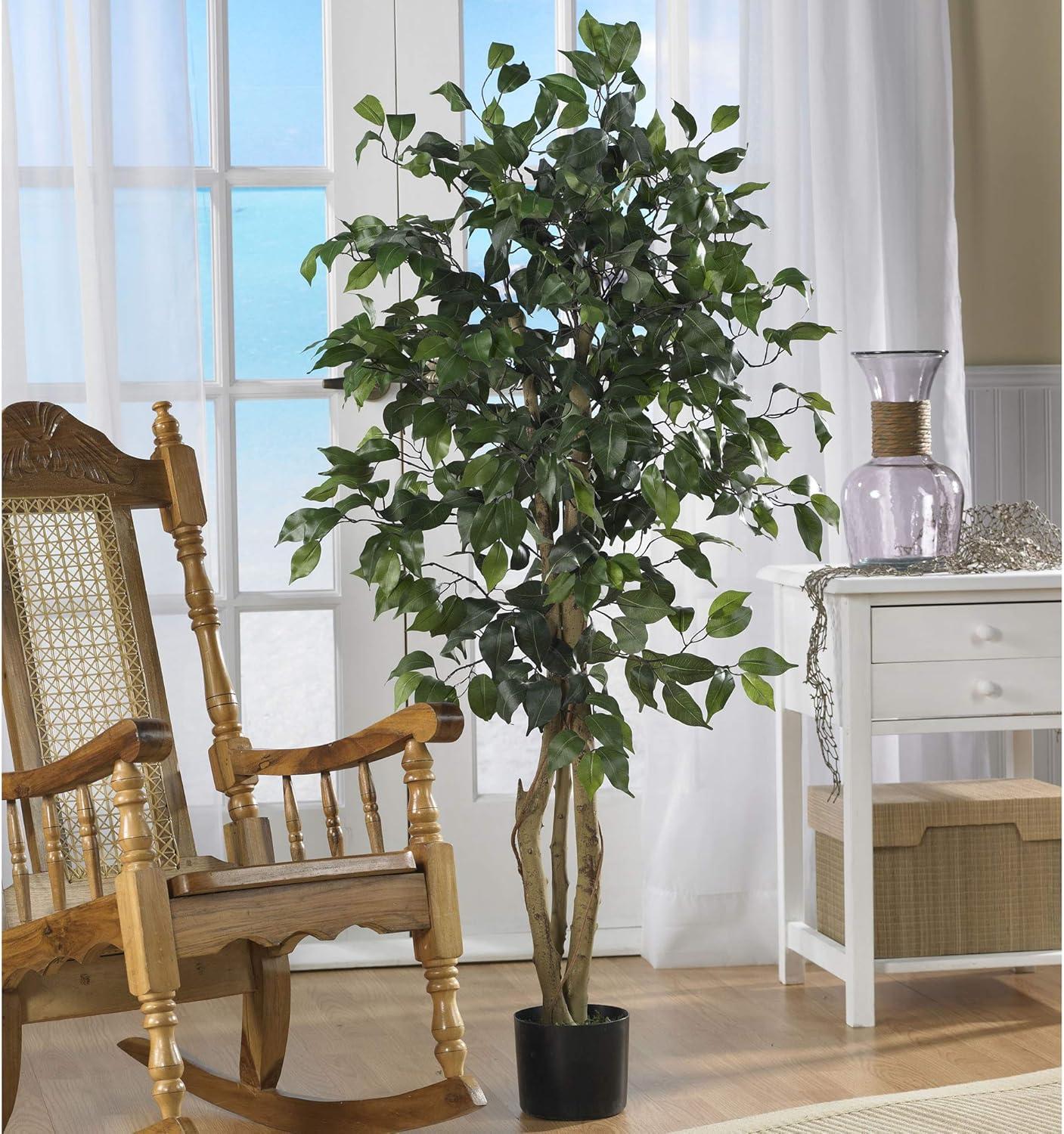 Nearly Natural 4-ft Ficus Silk Tree