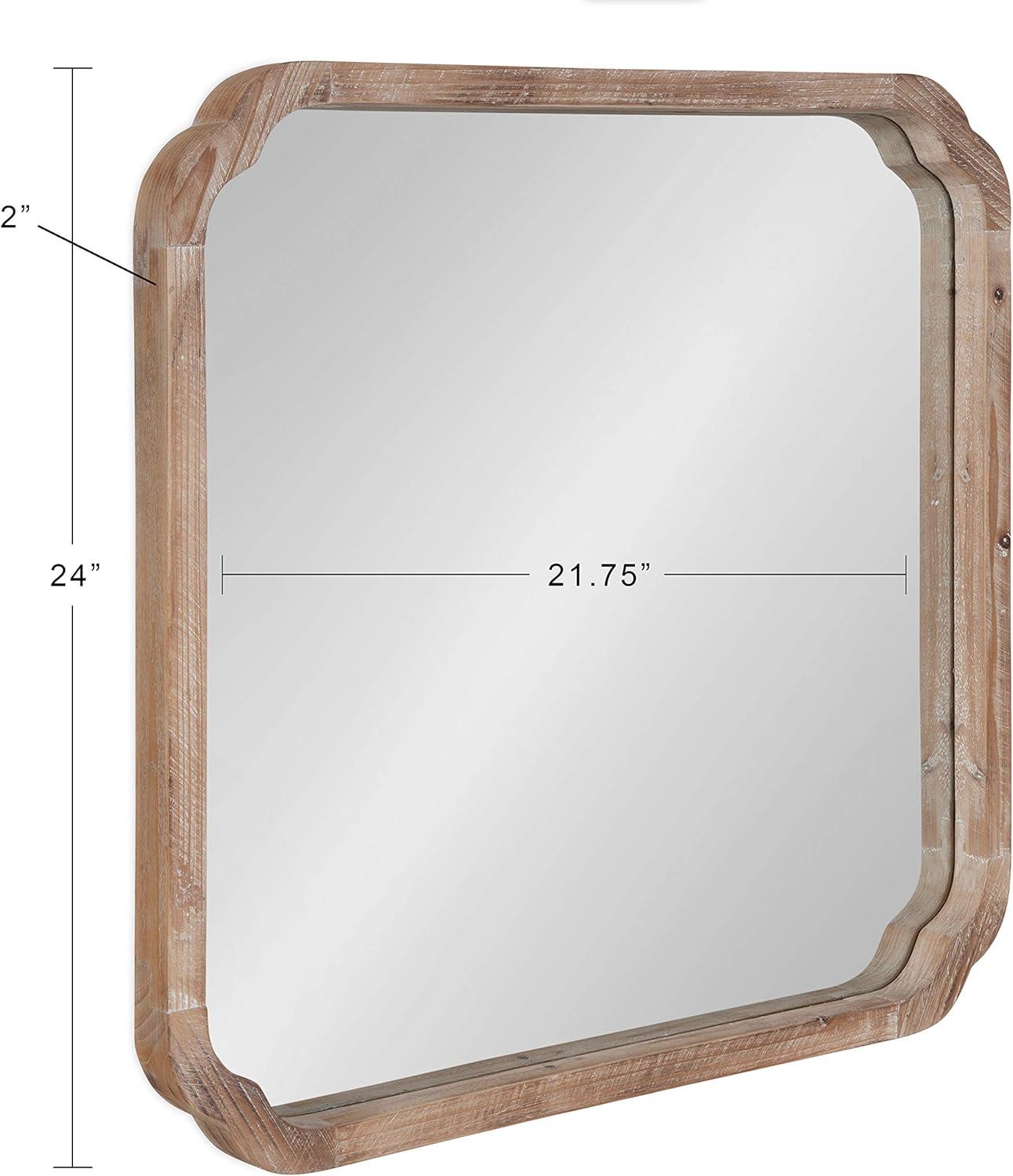 Marston Wood Framed Decorative Wall Mirror - Kate & Laurel All Things Decor