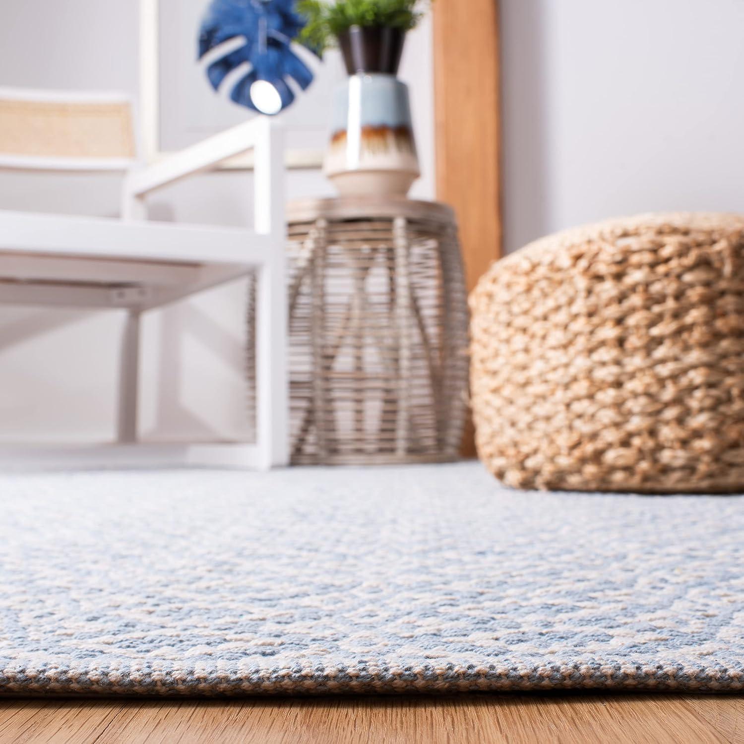 Montauk MTK716 Hand Woven Indoor Area Rug - Ivory/Navy - 8'x10' - Safavieh