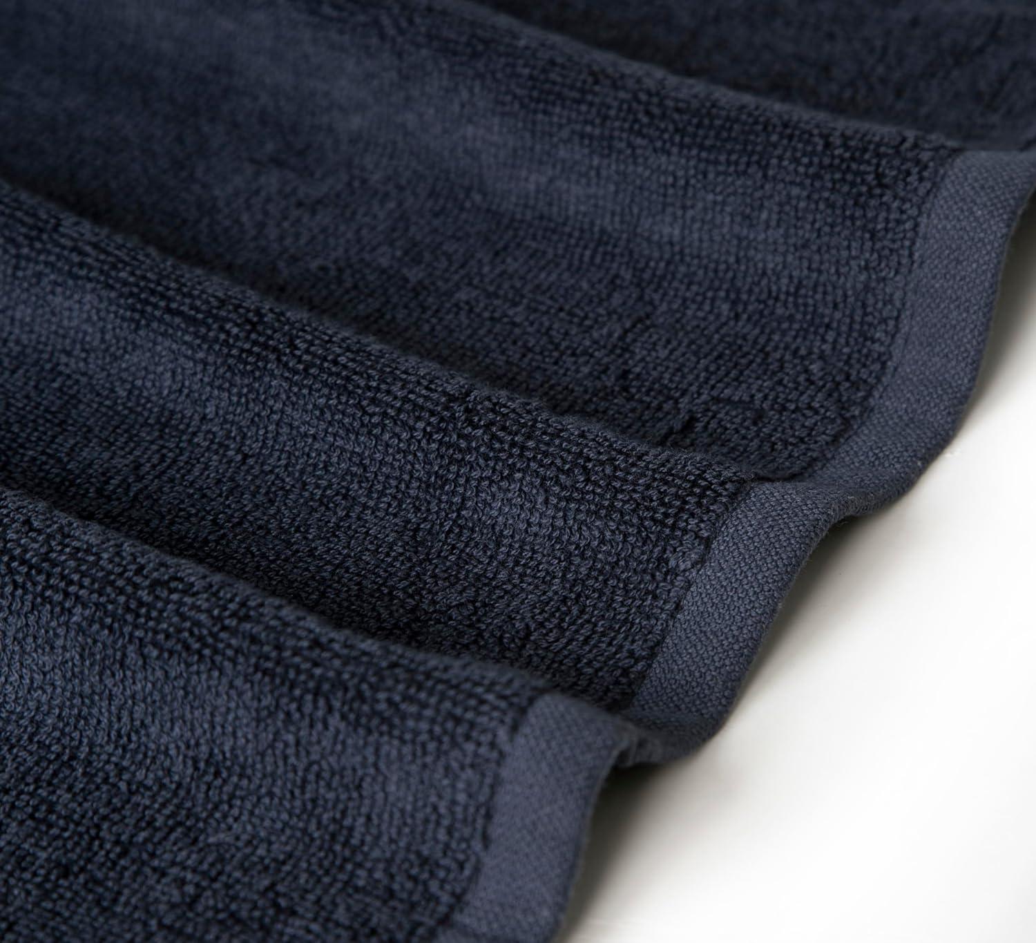 Hand Towels - 6-Pack, Softest 100% Cotton by California Design Den - Navy Blue, Six-Pcs Hand Towels