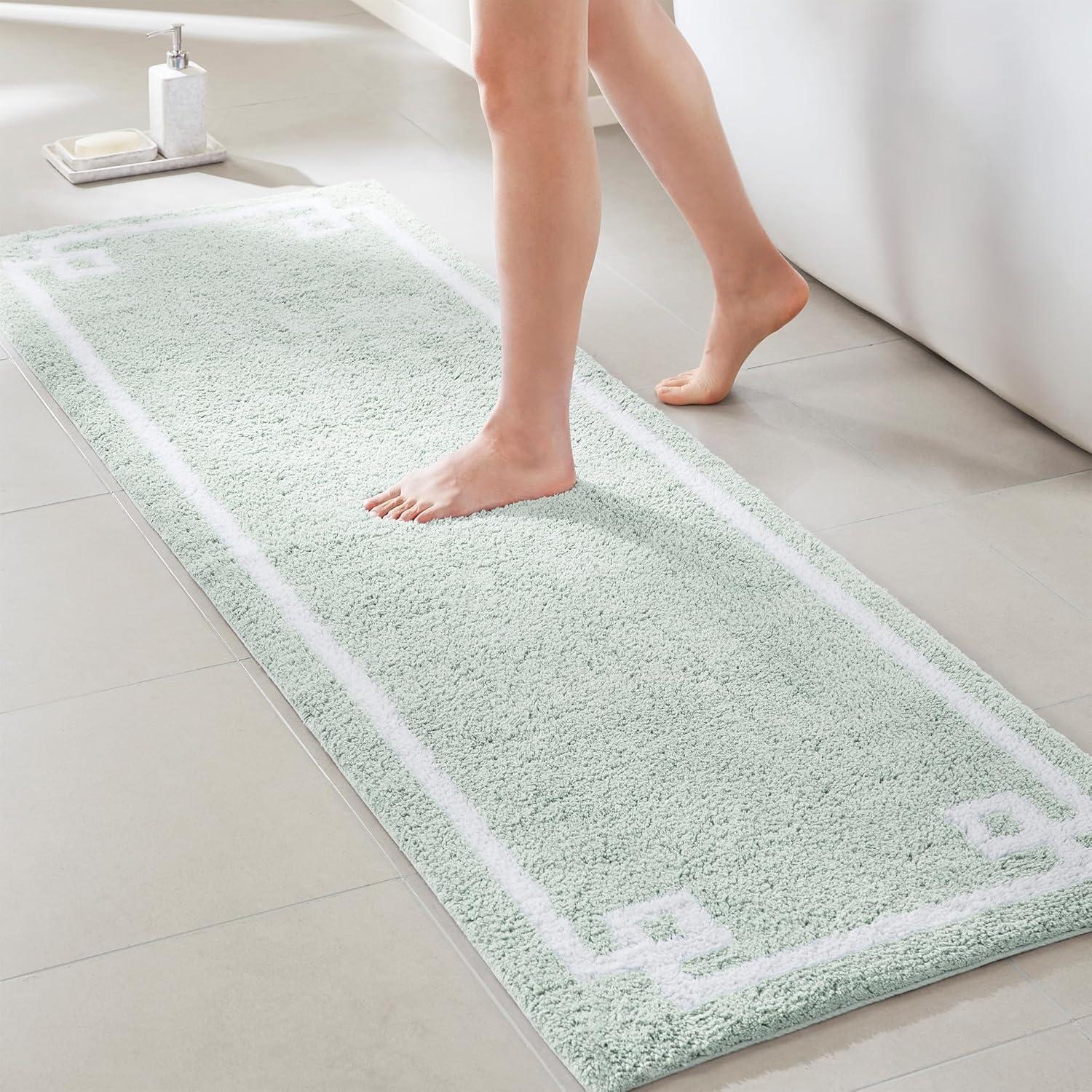 Madison Park 100% Cotton Tufted Bath Rug with Non-Slip Backing