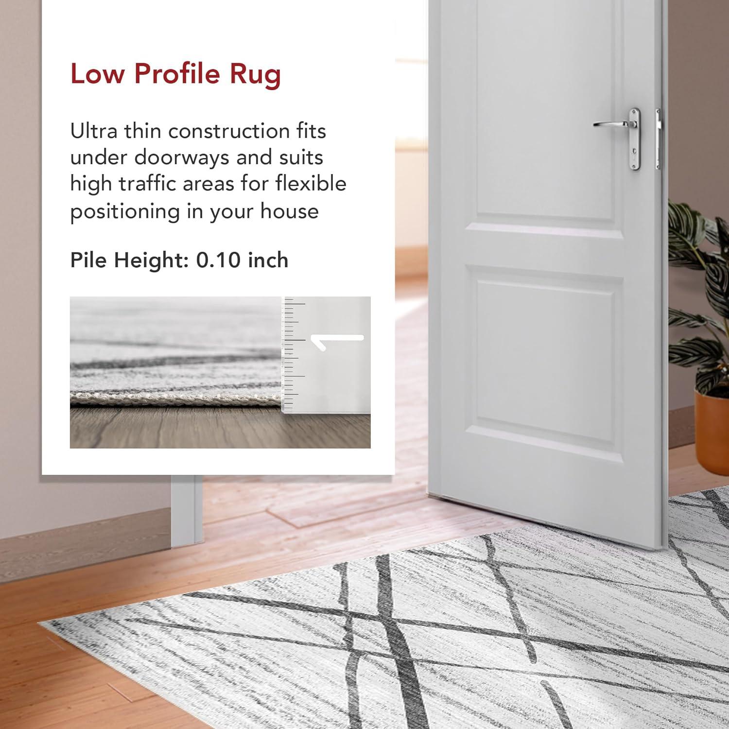 nuLOOM Trellis SpinClean Machine Washable Stain-Resistant Area Rug