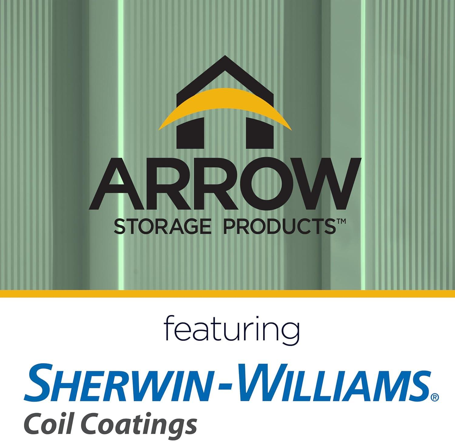 Arrow Arrow 6 ft. W x 4 ft. D Metal Tool Shed