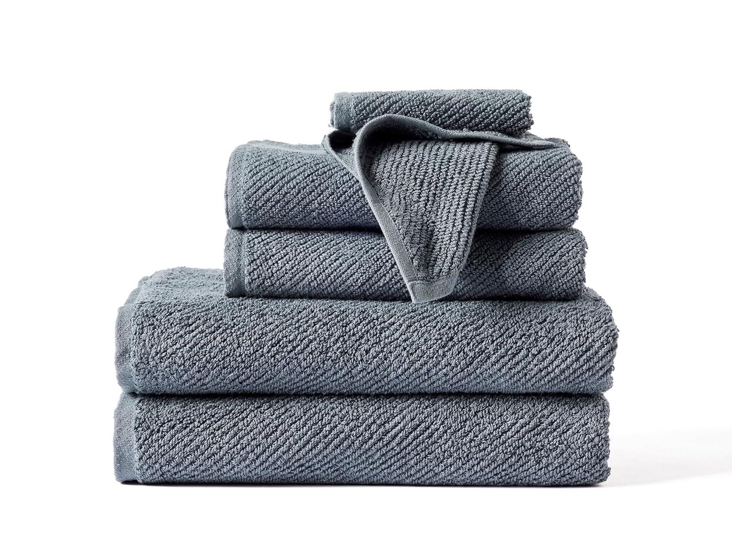 Gulf Blue Organic Cotton 6-Piece Towel Set