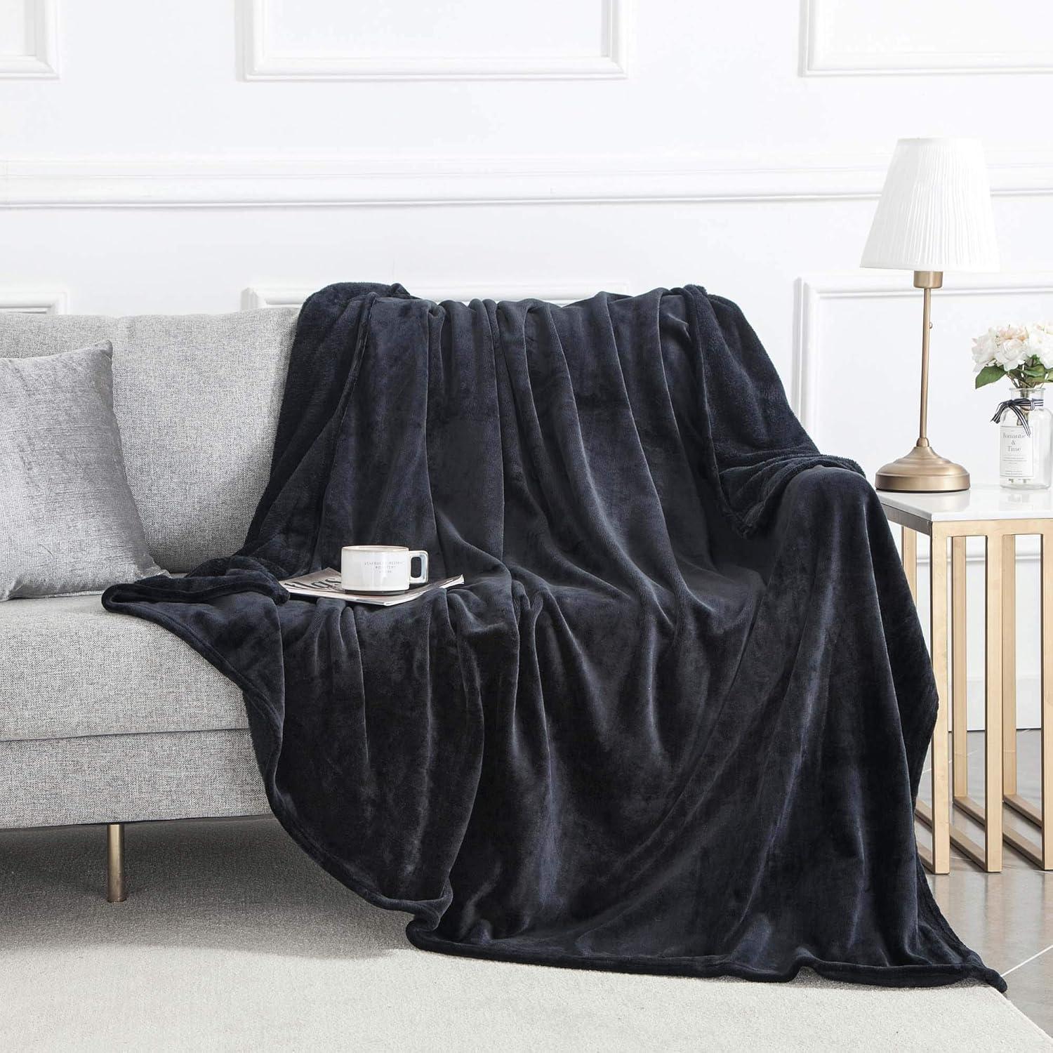 IMPERIAL HOMEWARE LONDON LIMITED Reversible Mink Faux Plush Fur Fleece Blanket