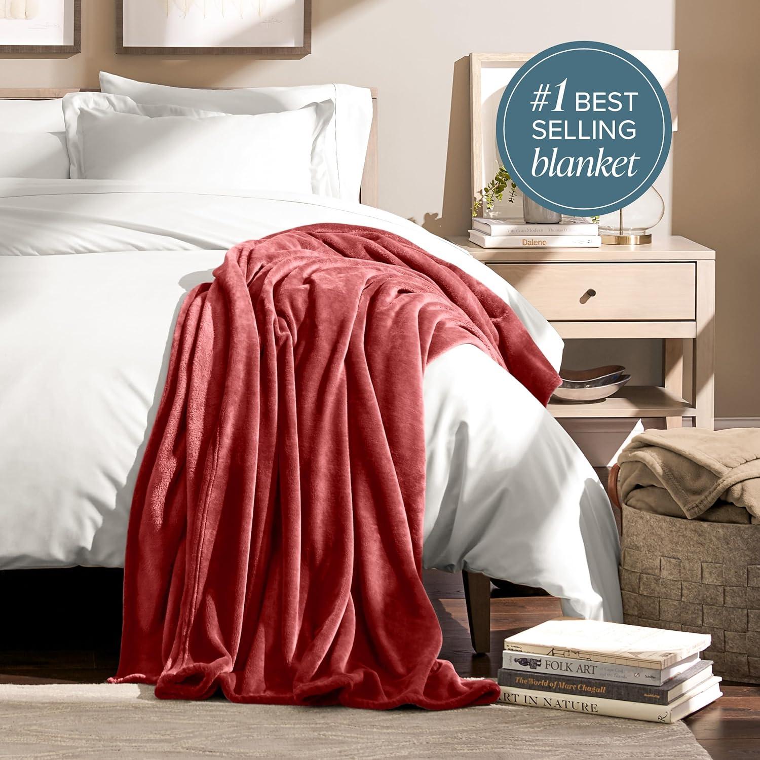 Bare Home Bare Home Microplush Fleece Blanket - Fuzzy, Warm, Bed/Throw Blanket