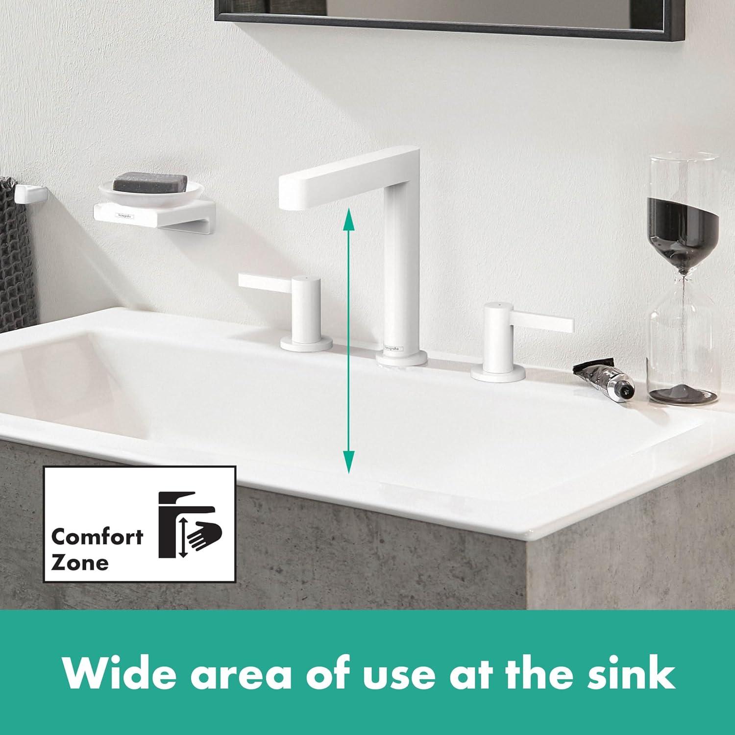 hansgrohe Finoris Wide-spread Faucet 160 with Pop-up Drain, 1.2 GPM