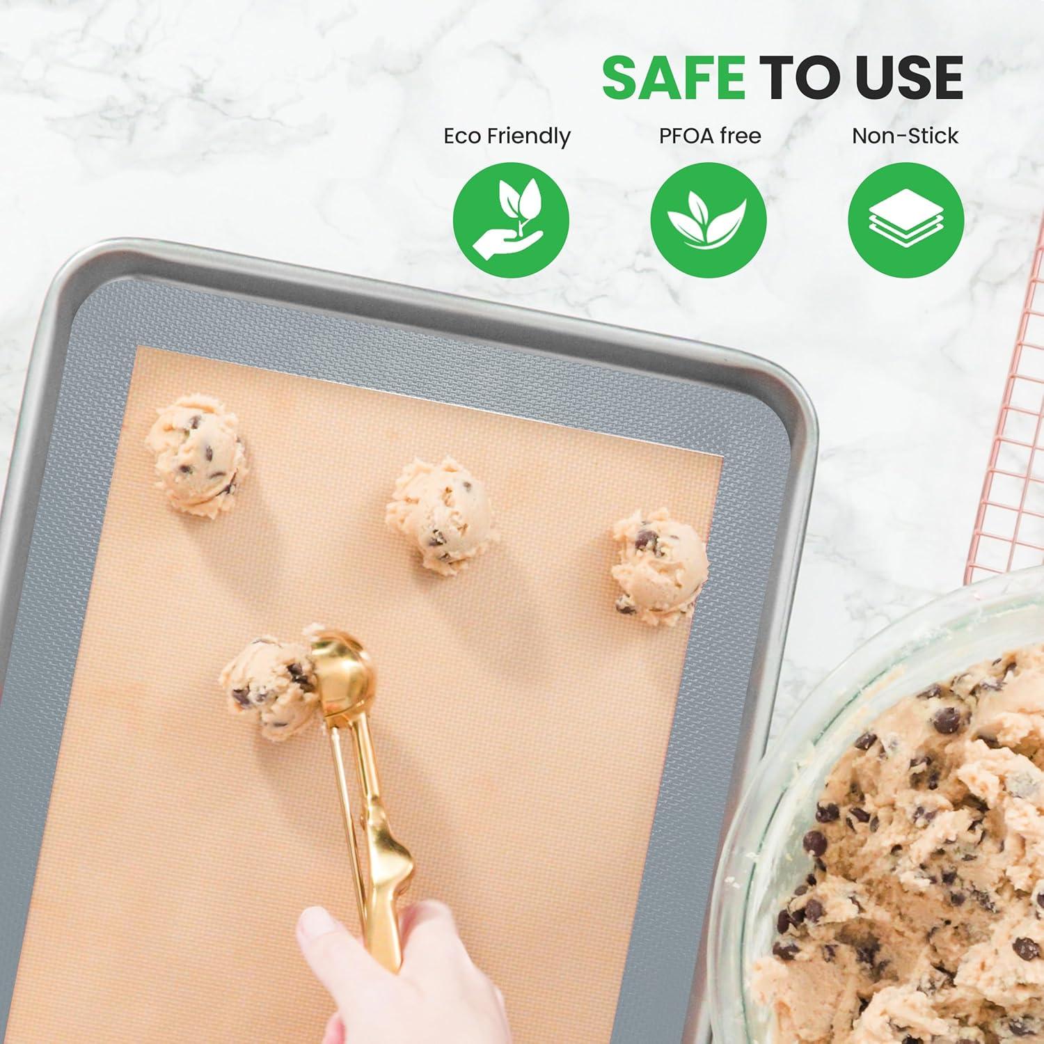 NutriChef NutriChef Non-Stick Silicone 2 Piece Baking Sheet Set (Set of 2)