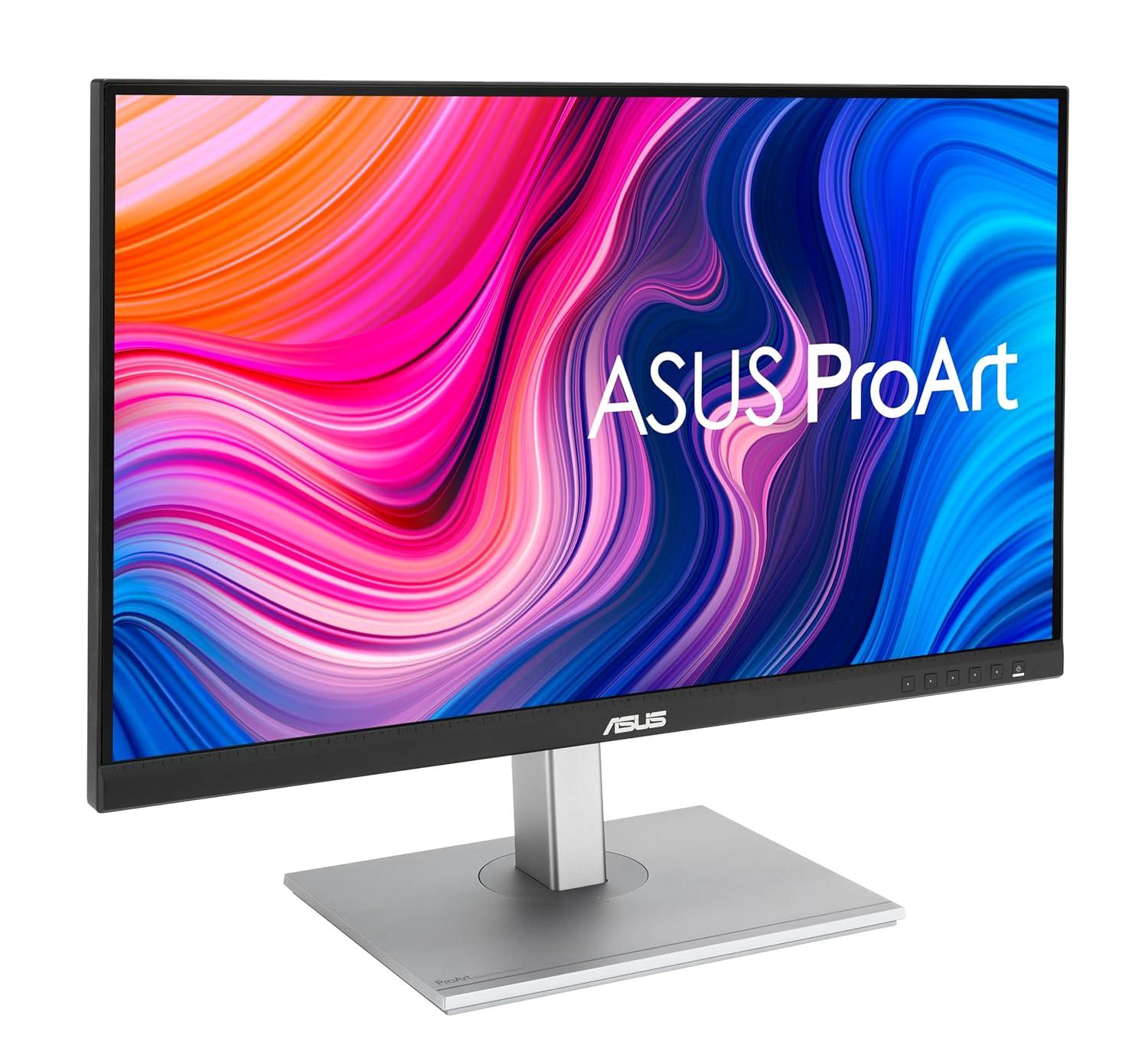 ASUS ProArt PA278CV Professional Monitor – 27", IPS, QHD (2560 x 1440), 100% sRGB, 100% Rec. 709, Color Accuracy ΔE < 2, Calman Verified, USB-C, DisplayPort Daisy-chaining, ProArt Preset,  Ergo Stand
