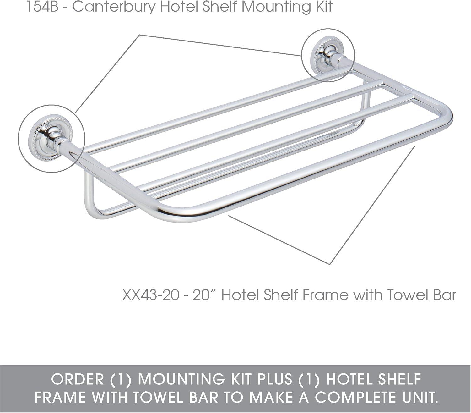 Universal 20" Hotel Shelf Frame with Towel Bar