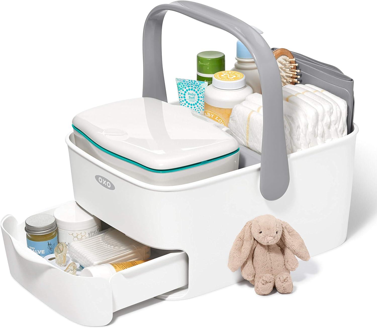 OXO Travel Diaper Caddy with Changing Mat - Gray