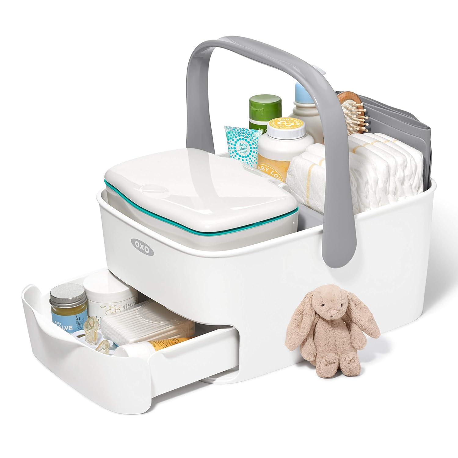 OXO Travel Diaper Caddy with Changing Mat - Gray
