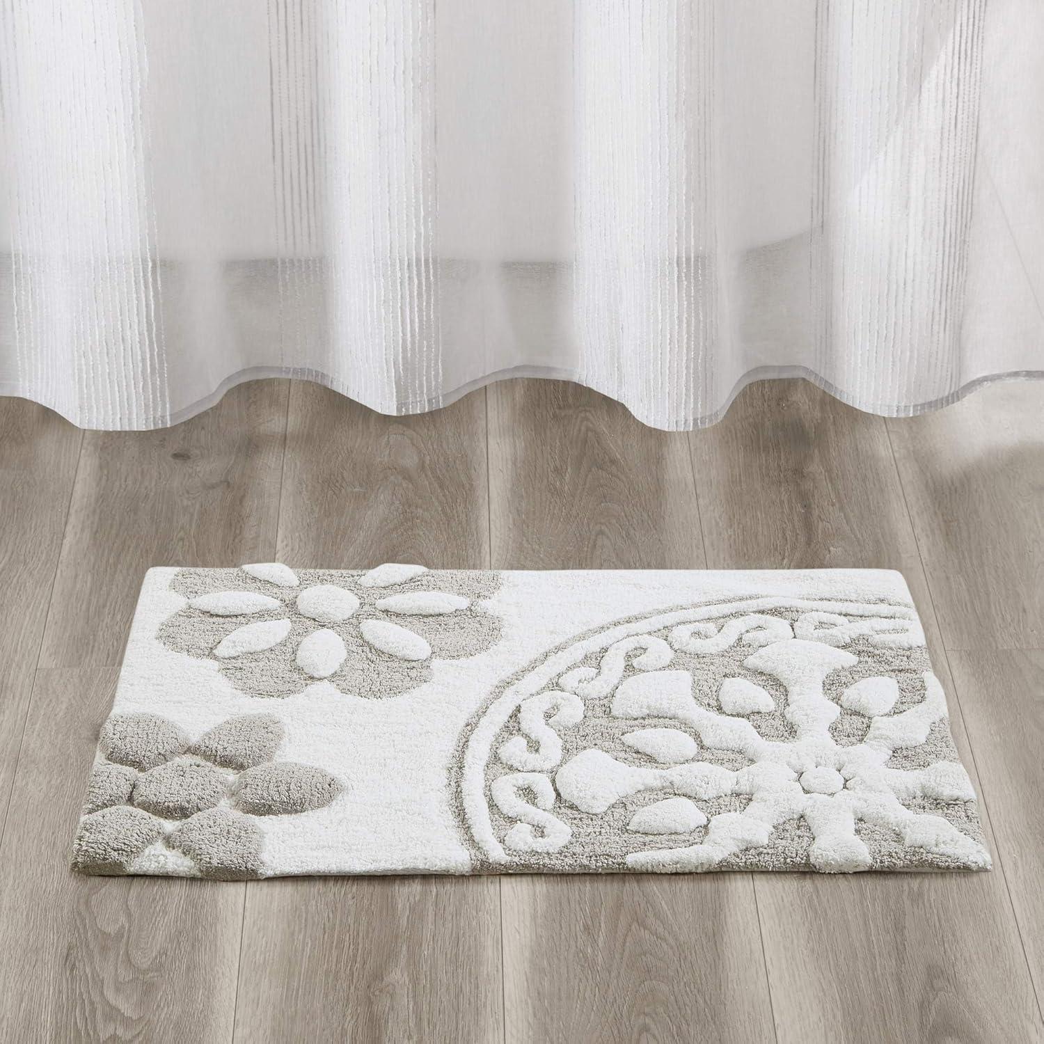 Madison Park Casablanca Medallion Cotton Tufted Bath Rug