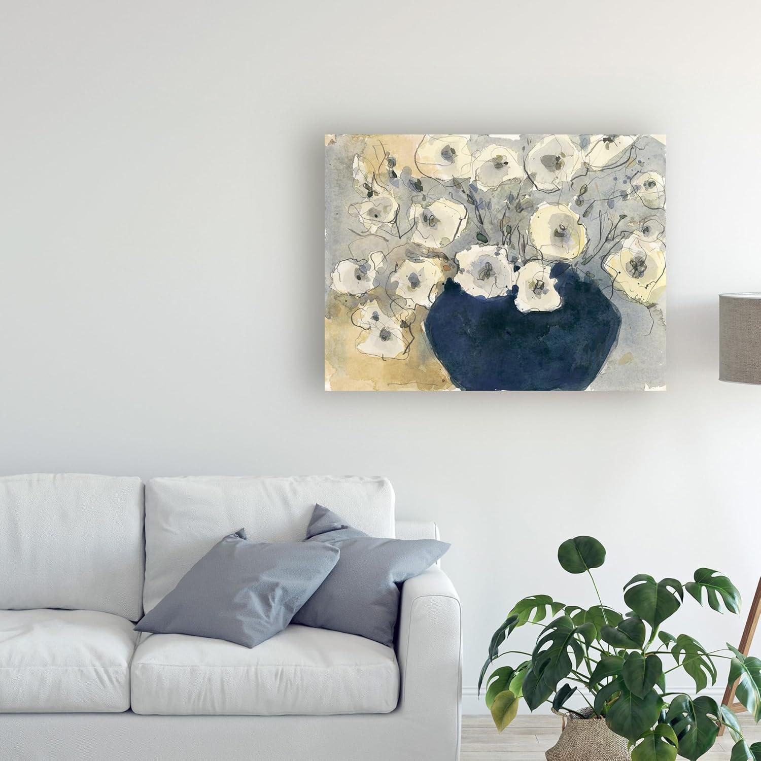 Trademark Fine Art 'White Blossom Study I' Canvas Art by Samuel Dixon