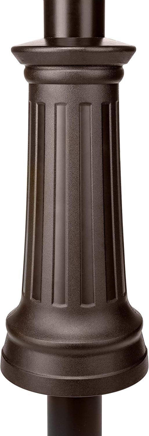 Architectural Mailboxes Elevado Galvanized Steel Mailbox Post, 7517RZ-10, Rubbed Bronze