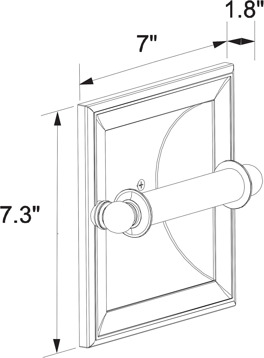 Columnar Recessed Toilet Paper Holder