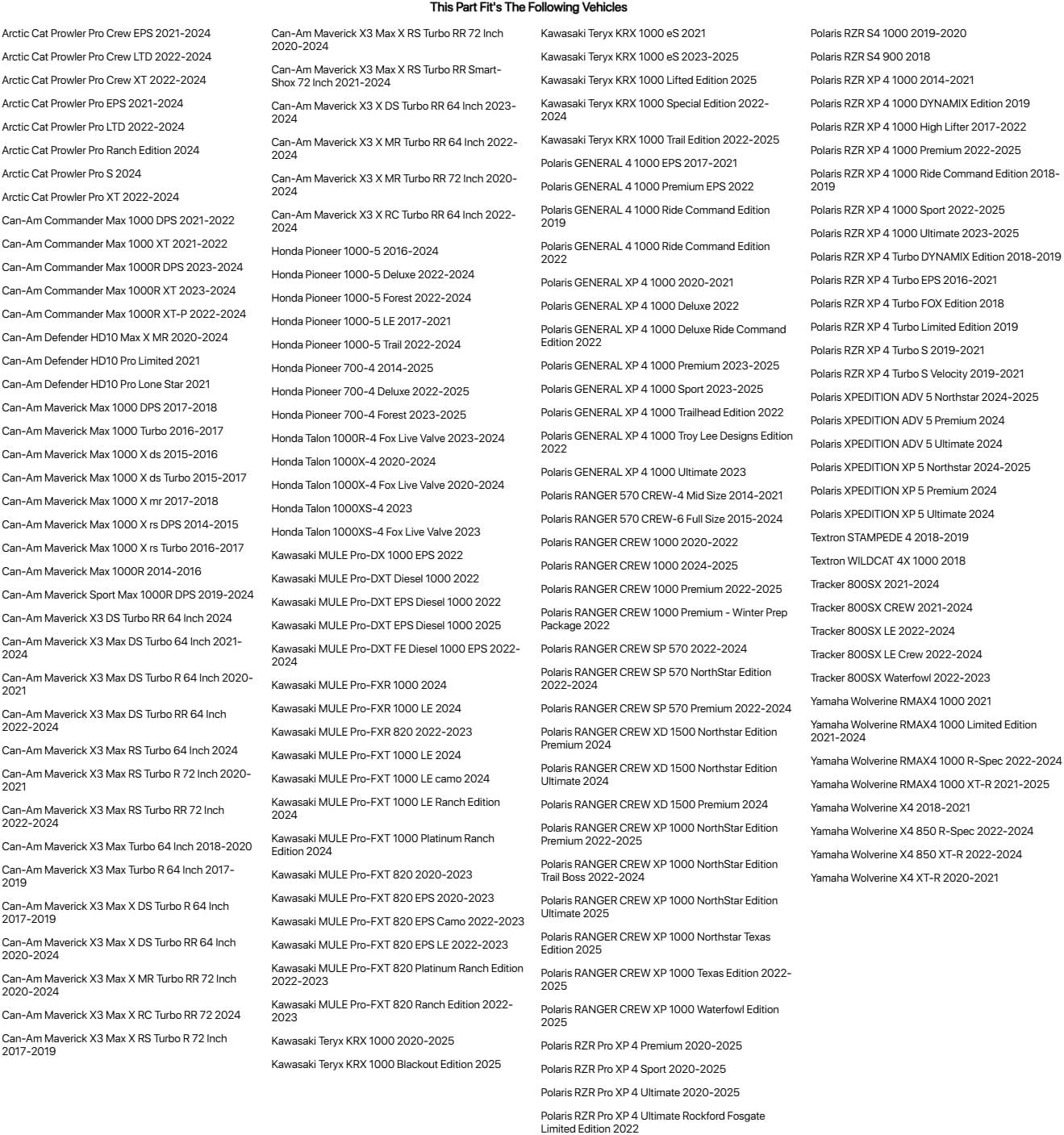 XX-Large Black Outdoor Polyester UTV Cover