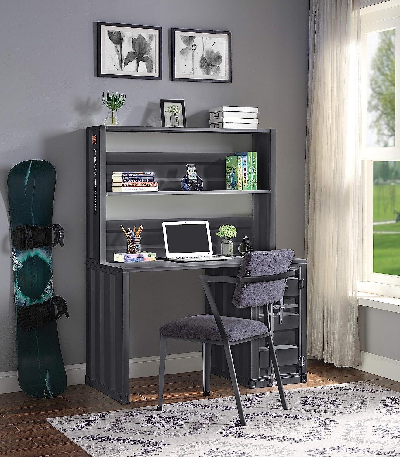 Cargo 47" Desks Gunmetal - Acme Furniture