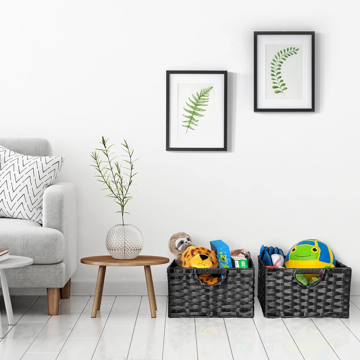 Handwoven Rectangle Laundry Hamper