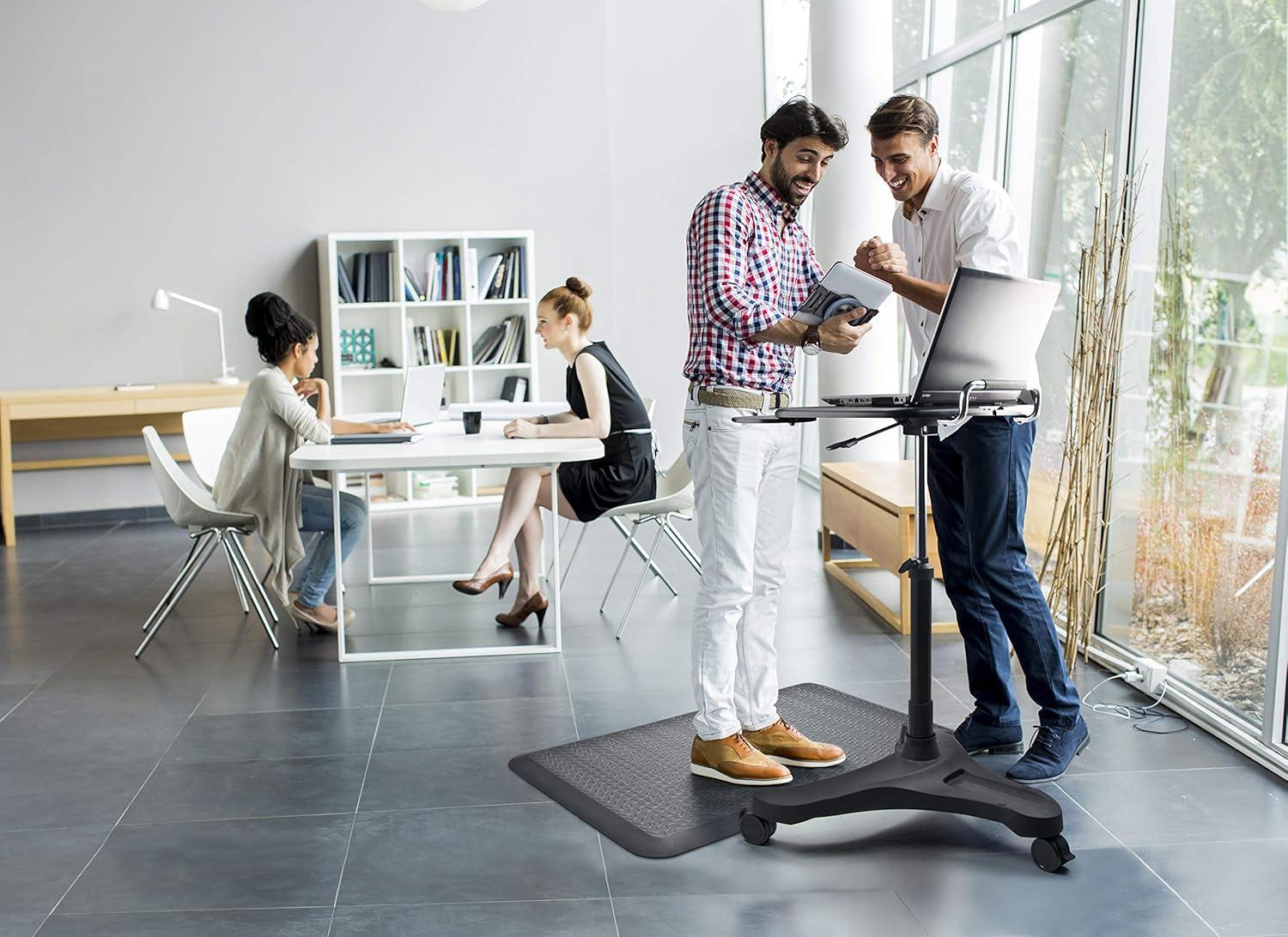 AIDATA Sit/Stand Mobile Laptop Workstation