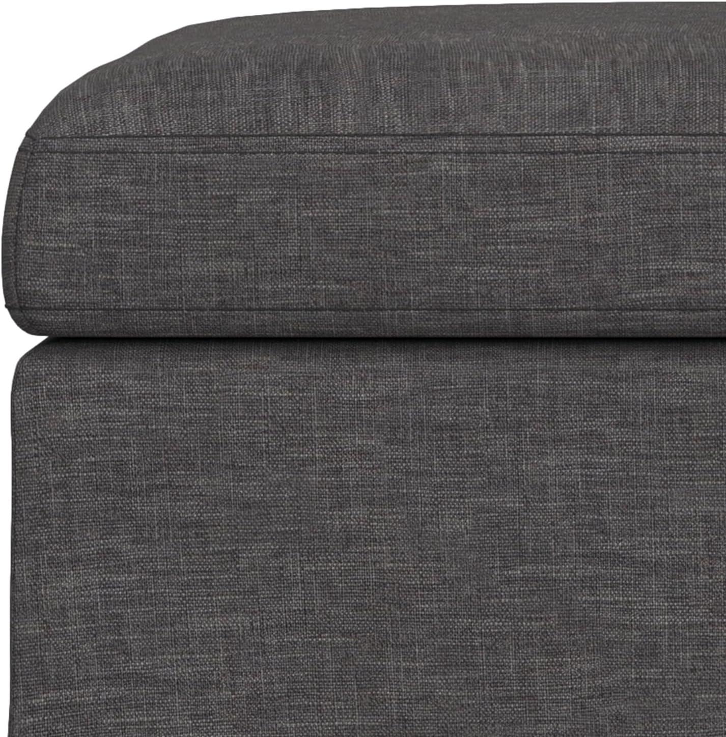 Simpli Home Owen Upholstered Ottoman