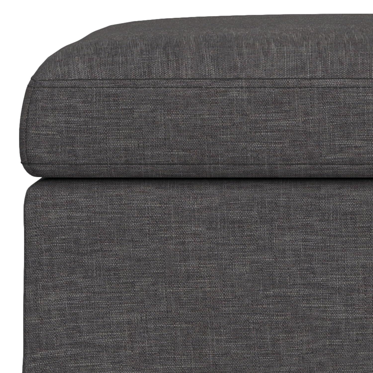 Simpli Home Owen Upholstered Ottoman