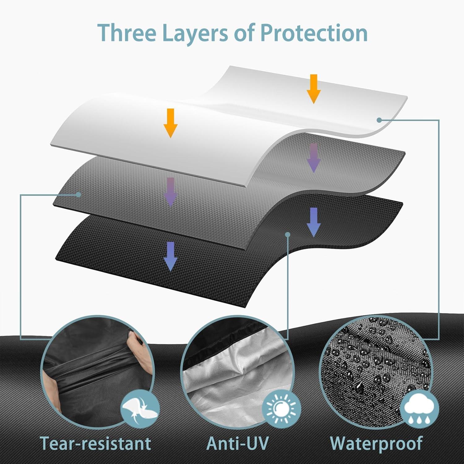 SHINESTAR Griddle Cover for Blackstone 22" and 28" Single Shelf Griddle Cover with Hood and Stand, Waterproof BBQ Cover with Double Straps, Lightweight & Fade Resistant, Black