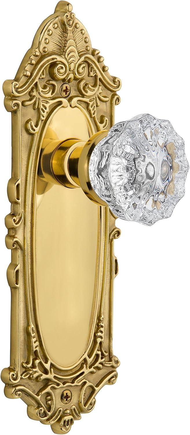 Victorian Plate with Crystal Door Knob