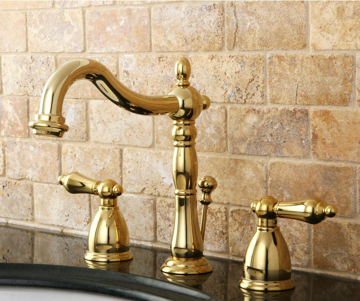 Heritage Widespread Bathroom Faucet with Drain Assembly