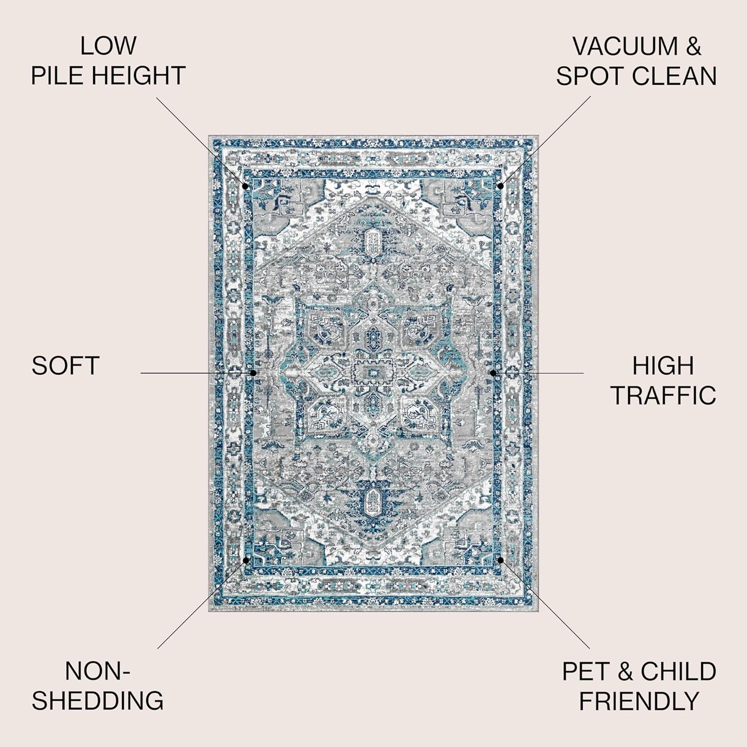 Modern Persian Vintage Medallion Runner Rug - JONATHAN Y