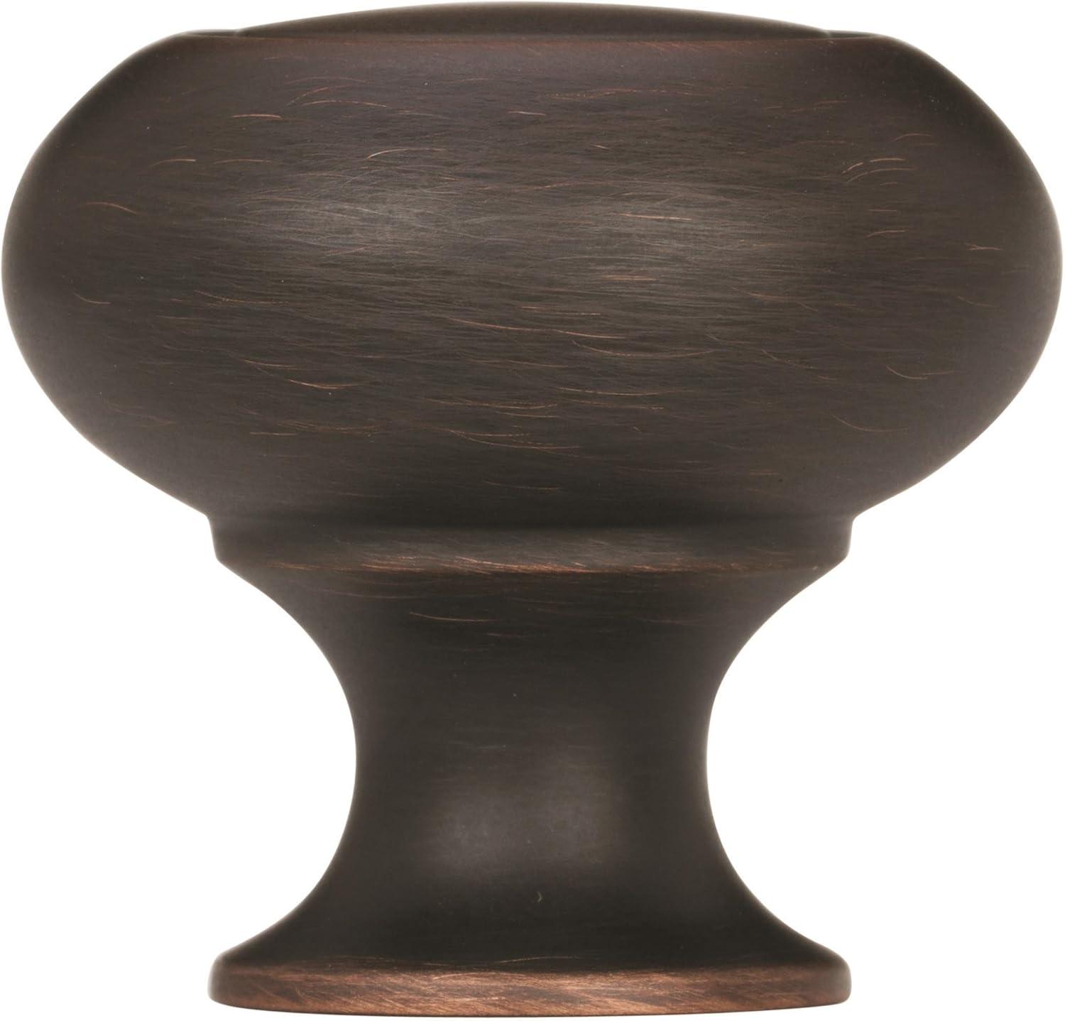 Amerock Allison Round Cabinet Knob 1-1/4 in. D Oil Rubbed Bronze 10 pk