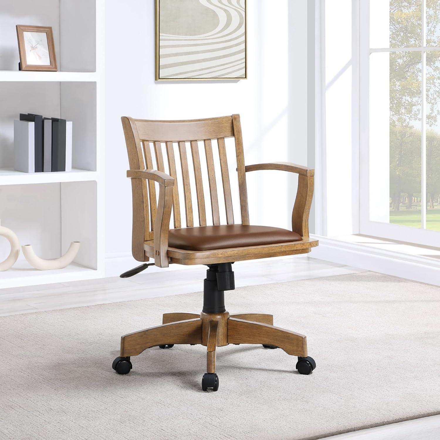 Office Star Products Genevieve Vinyl Bankers Chair