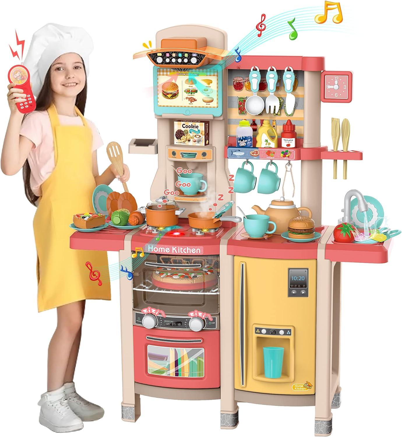 Multicolor Kids Kitchen Playset with Realistic Features