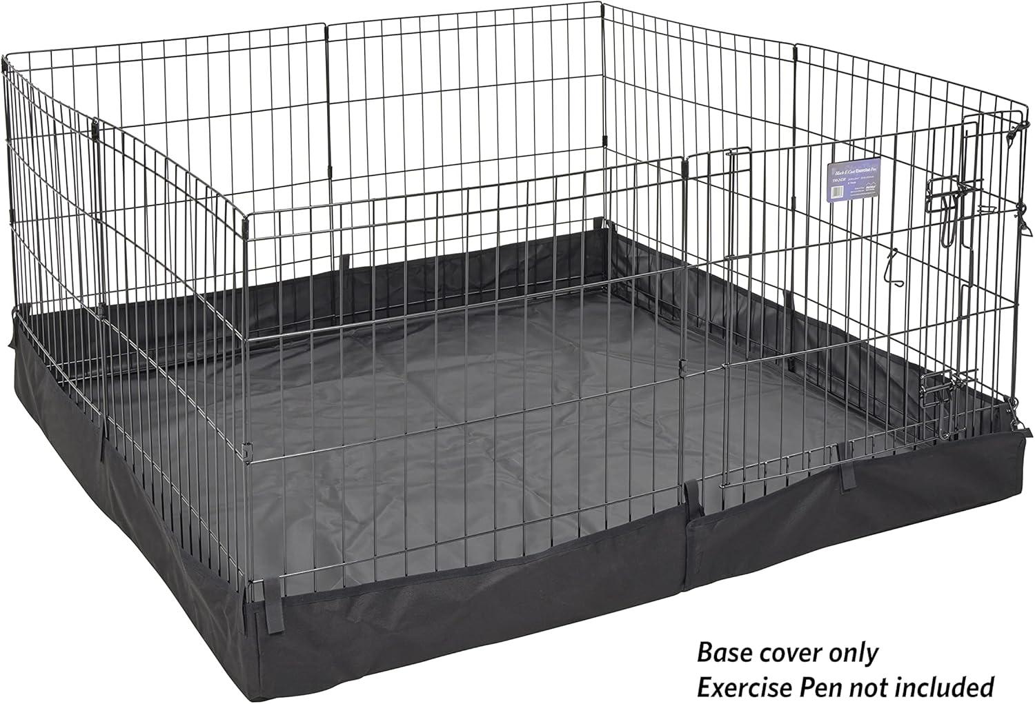 Square Exercise Pen Solid Fabric Bottom