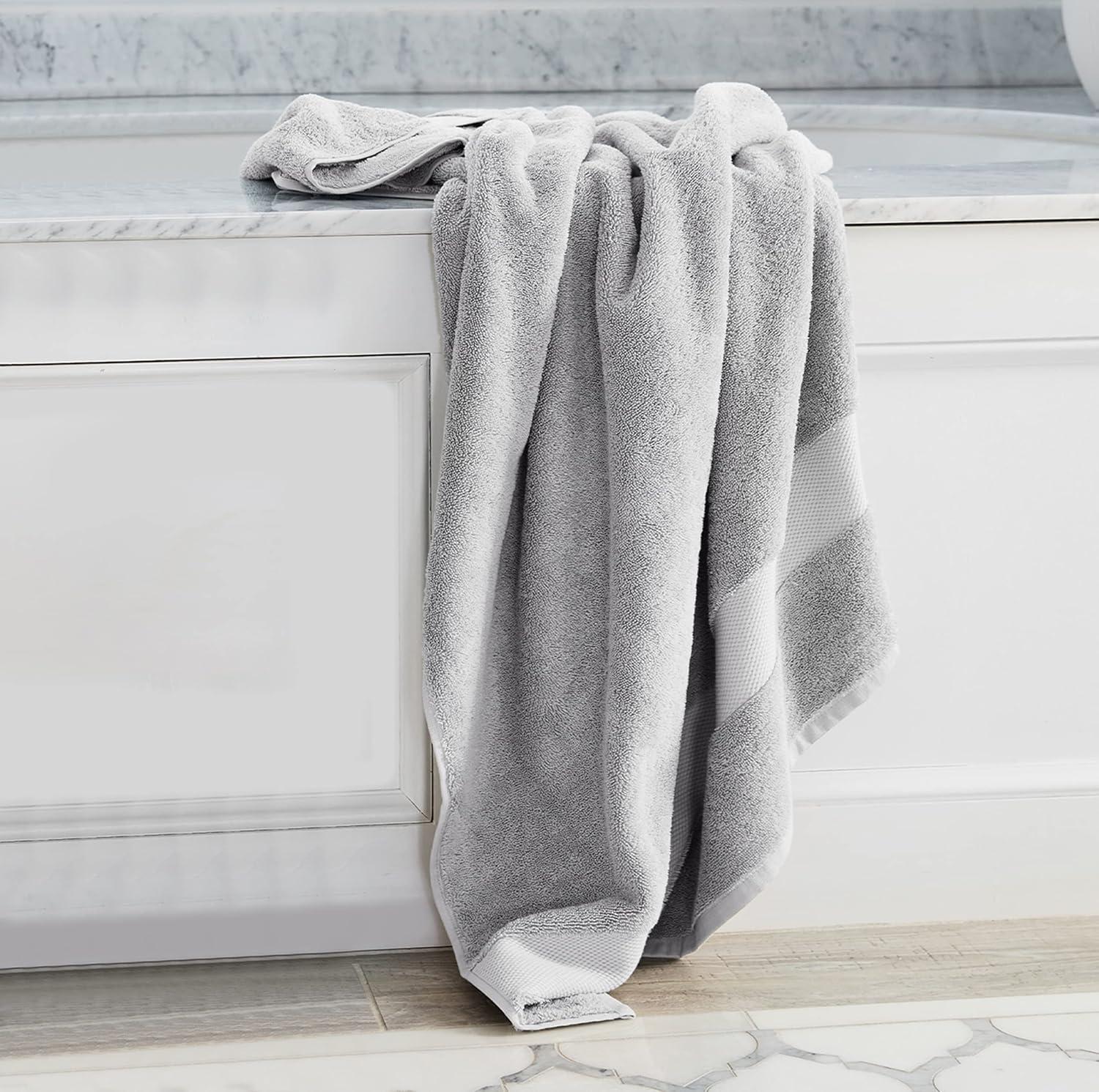 Delara 100% Organic Cotton Luxuriously Plush Bath Towel 10 Piece Set GOTS & OEKO-TEX Certified