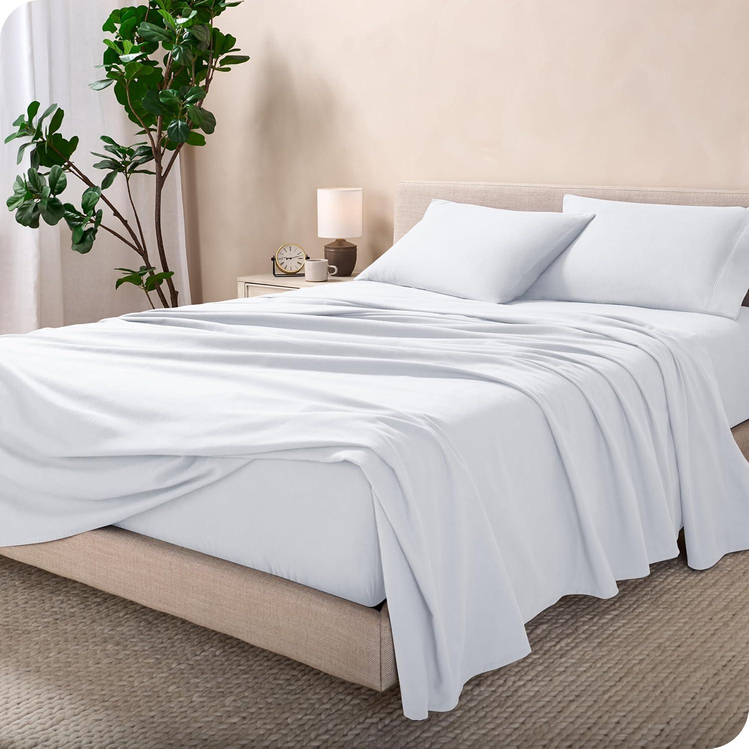 Bare Home Flannel Machine Woven Sheet Set
