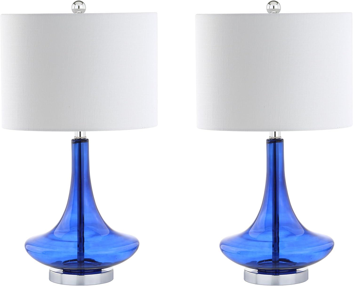 Jonathan Y Cecile Glass Teardrop LED Table Lamp (Set of 2)