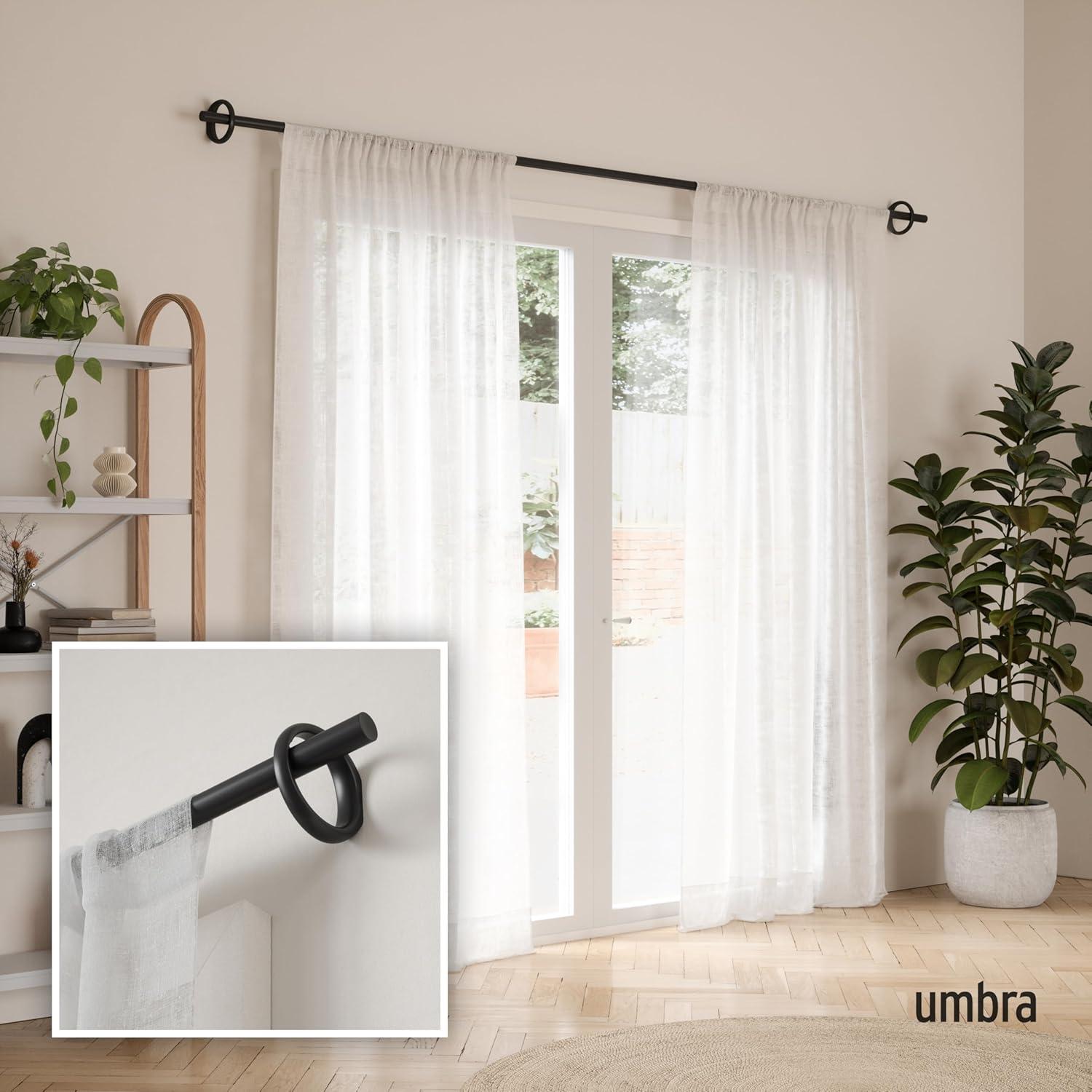 Umbra Steel Adjustable Single Curtain Rod