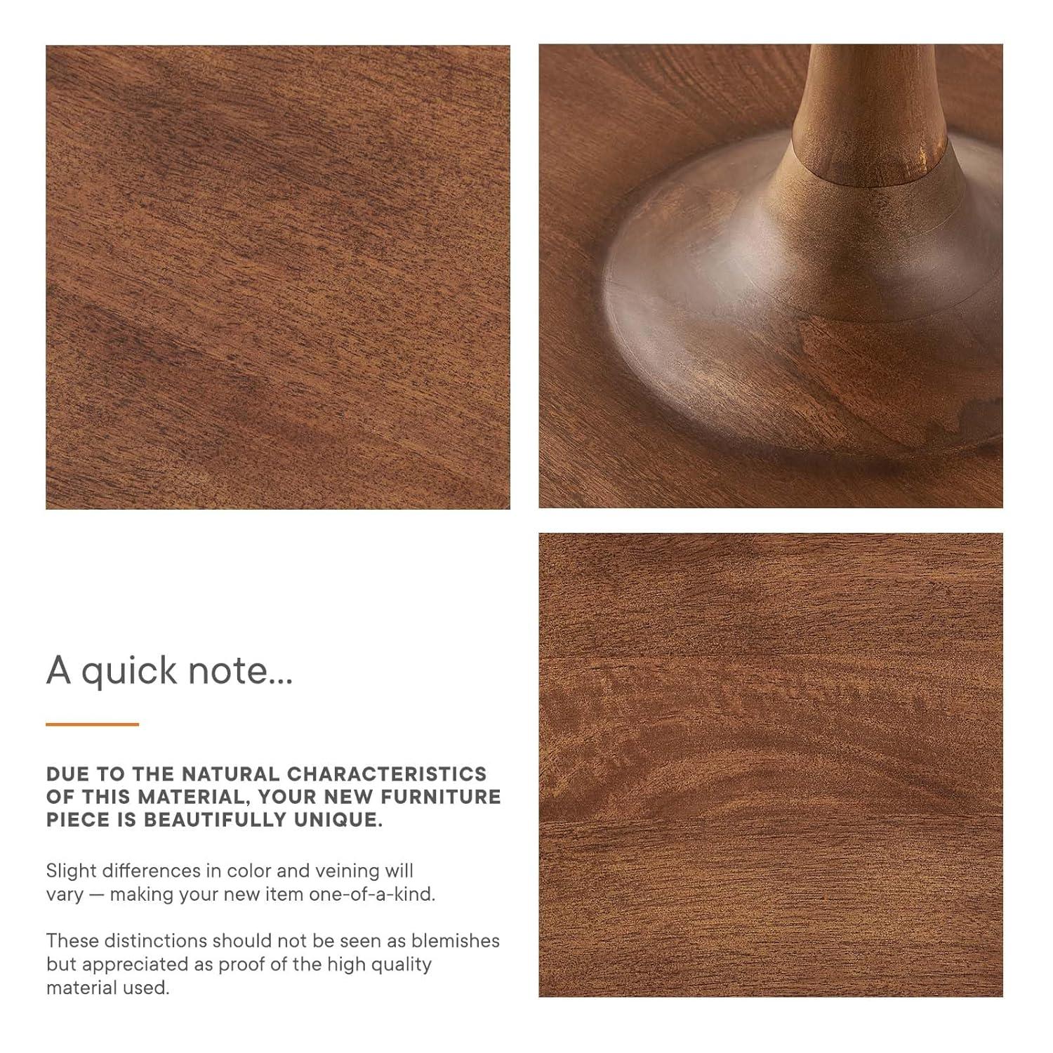 Modway Modway Lina Solid Wood Pedestal End Table