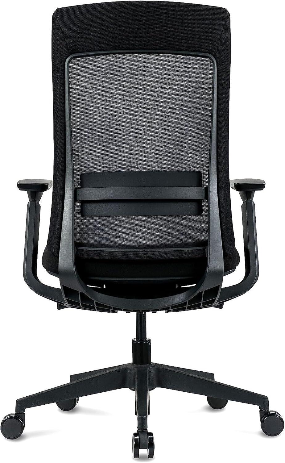 Elevate White Frame Gray Mesh High Back Executive Office Chair