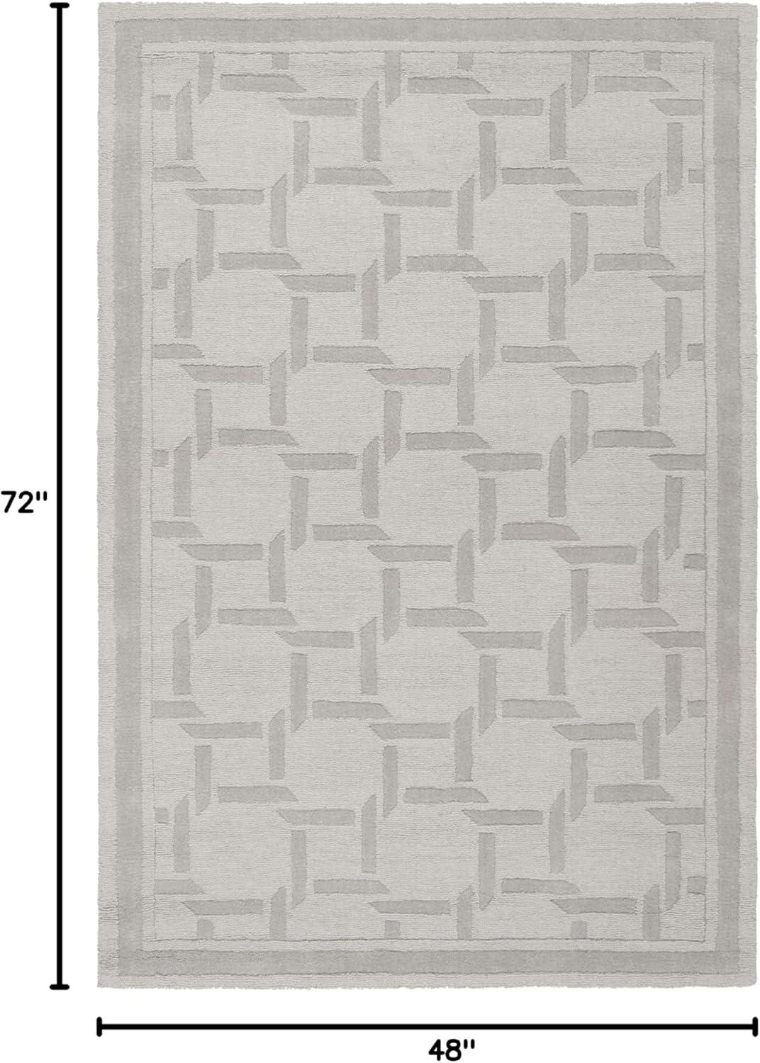 Resort Martha Stewart Hand Tufted Wool Geometric Rug