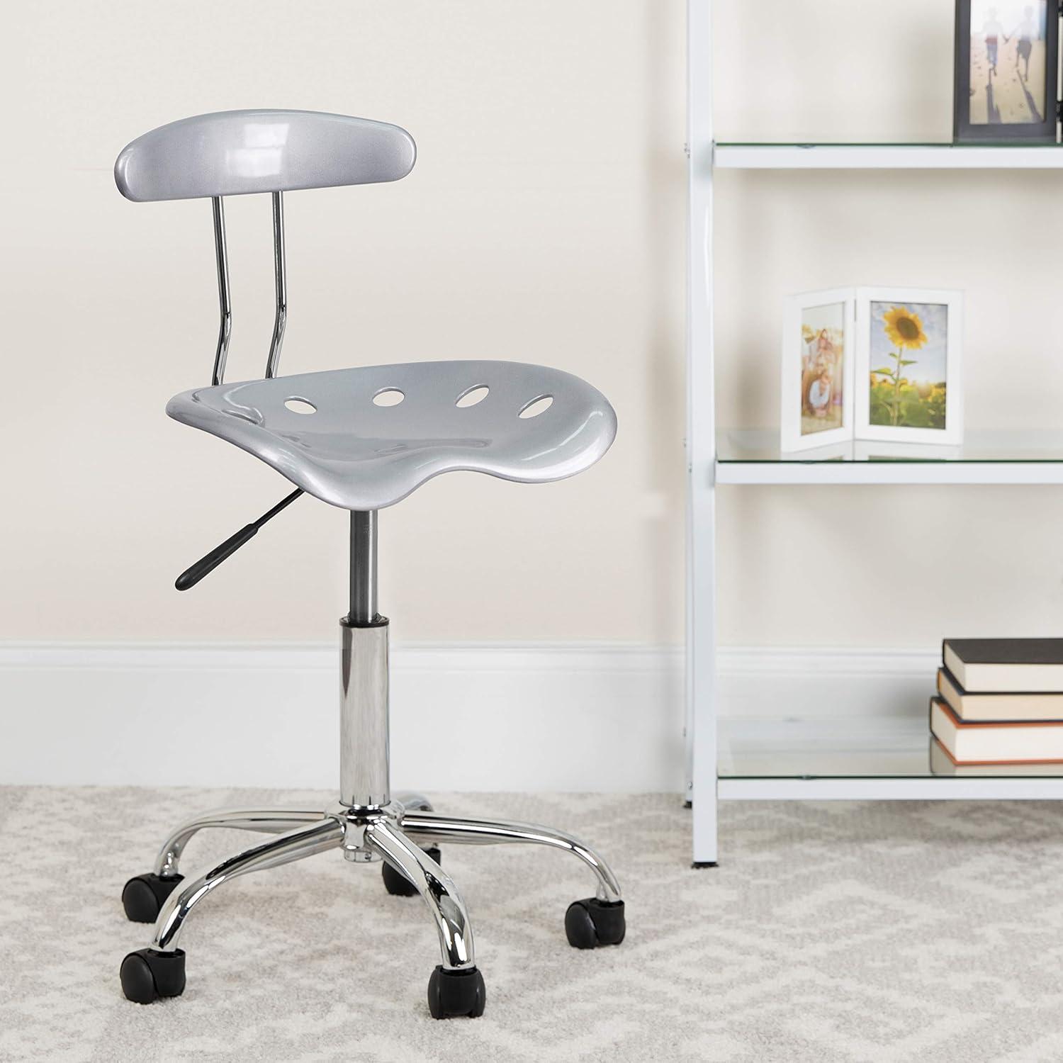 Flash Furniture Bonavant Adjustable Swivel Chair for Desk and Office with Tractor Seat