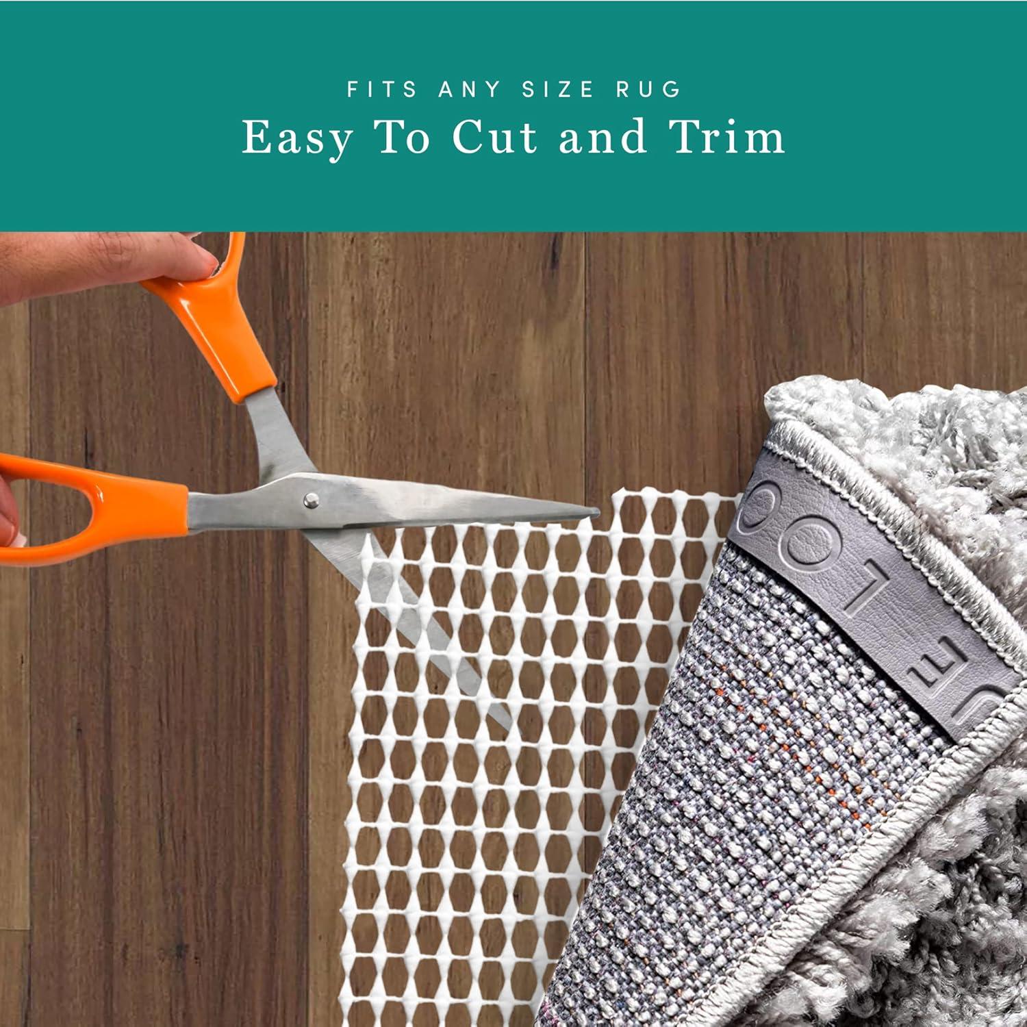 Unique Loom Anti-Slip All Surface Slim Indoor Use Rug Pad (4' 1" Square)